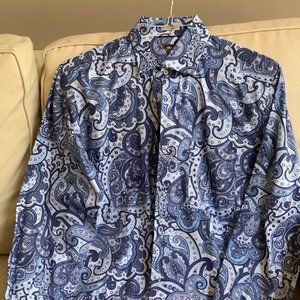 Peter Millar Long Sleeve Paisley Shirt Medium